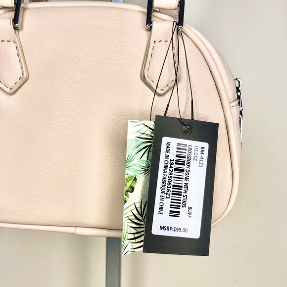 Badgley Mischka Quilted Crossbody Mini Bag with Silver-Tone Studs - Picture 13 of 16